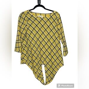 Rafaella Striped Blouse Sz Med